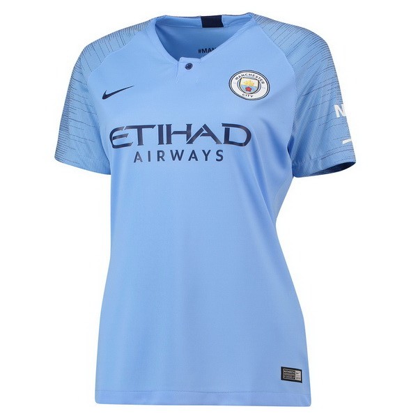 Maillot Football Manchester City Domicile Femme 2018-19 Bleu